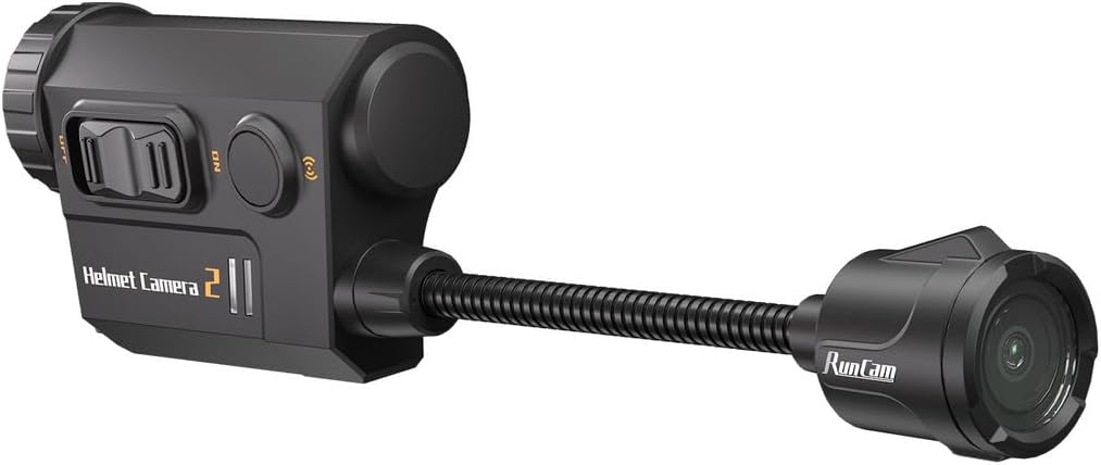 RunCam Helmet Camera 2,1080P Bendable Action Camera with 8 Hours Recording with App Control for Airsoft Riding Cycling Climbing Outdoor Sports