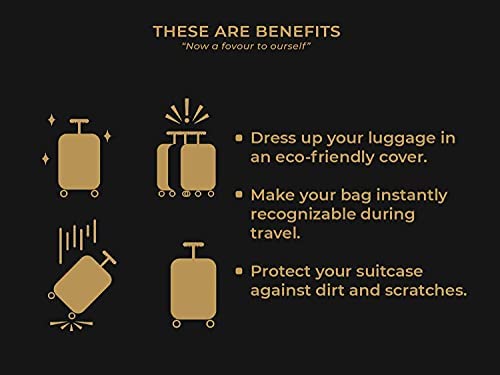 Image of Cortina Eco Friendly Spandex Small Protective Luggage Cover Fits 18-22 Inch Luggage Cover-Pack of 1-Blue