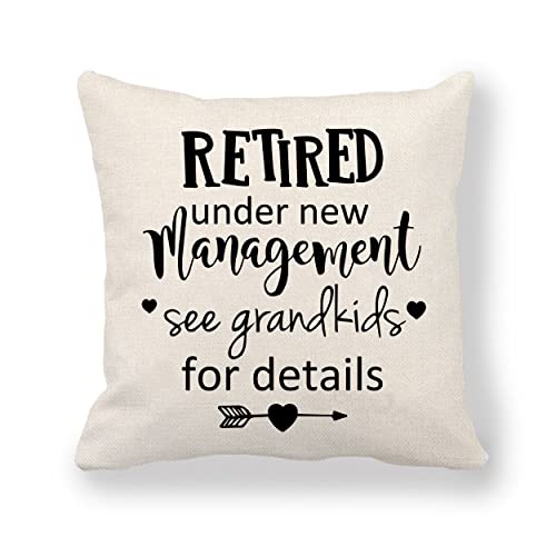 Regalos de jubilación – Divertidos regalos jubilados para amigos, hermanas, enfermeras, mamás, maestras, abuelas, funda de cojín