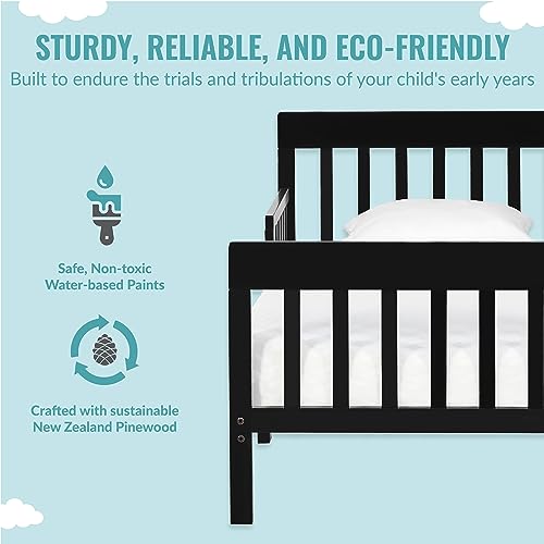 image for Dream On Me Finn Toddler Bed in Black, Greenguard Gold and JPMA Certif