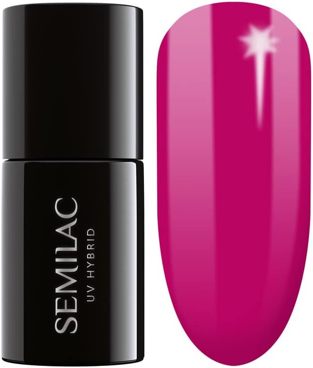 Semilac556 Carmine Boom Nail UV Gel Polish | Long Lasting and Easy to Apply | Soak off UV/Led | Perfect for Home and Professional Manicure and Pedicure 7 ml