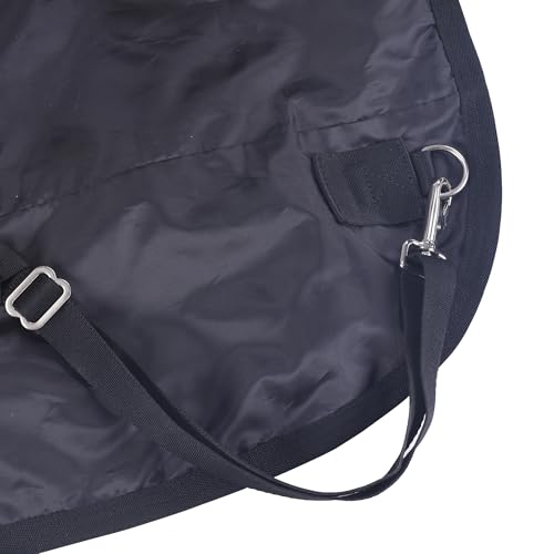 Image of LEAFOREST 1200D Pony Mini Horse Rain Sheet Waterproof Breathable Blanket | Windproof Turnout Sheet for Miniature Horses, Foals, Yearlings, Donkeys. Ideal for Stable, Paddock Blue Black 42IN