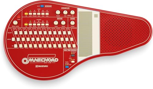 Image of Suzuki OM-108 Omnichord with Power Supply (Red)