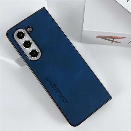 Étui de téléphone bleu marine Galaxy Z Fold 5 pour le bureau et le quotidien