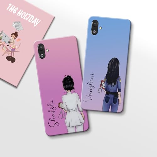 Image of COLORflow Back Cover Compatible with Samsung Galaxy F14 5G | Professional Girl Color Customized Back Cover Compatible with Samsung Galaxy F14 5G