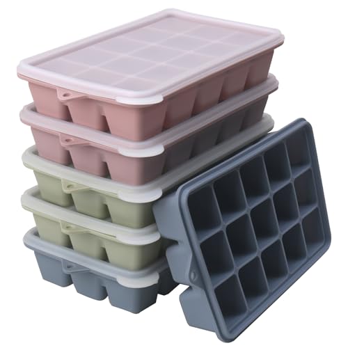 Moldes de silicona para congelar 2 cucharadas, pack 6 multicolor miniatura 1