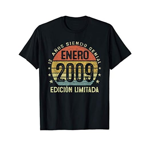 Nacido En Enero 2009 12 Años Cumpleaños Regalo De 12 Años Camiseta