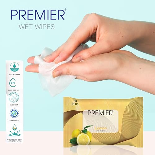 Image of Premier Wet Tissue for Face (30 Sheets) | 10 Pulls per Pack, Set of 3 Assorted Wipes | Makeup Remover Wipes | Moisturizing for Skin | Perfect for Travel, Daily Use, and Quick Clean-ups on the Go