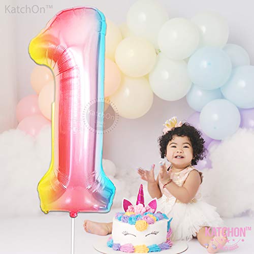 Image of KatchOn Number One Balloon for First Birthday 40 Inch