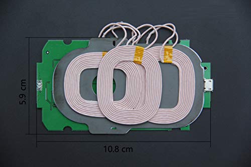 Taidacent Three Coils Wireless Charger Pcba Qi Standard Diy High Power 9V1.5A Wireless Charging Transmitter Module #TOP5