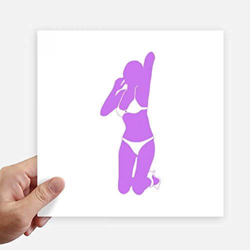 Autocollant carré Violet Plump Femmes pour masquer les rayures de PC - 2