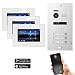 Produktbild BALTER EVO Video Türsprechanlage  Touchscreen 7 Zoll Monitor  Türstation für 3 Familienhaus Türklingel  Smartphone App  2-Draht BUS  150° Weitwinkel-Kamera