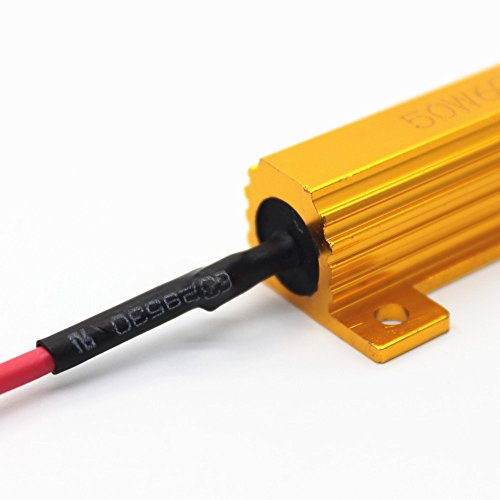 Adaptador resistor carga LED H13 9008 50W 6Ohm error free miniatura 3