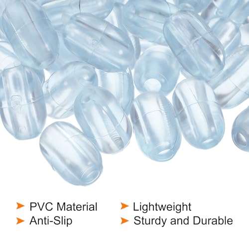 Patas de rejilla para fregadero de cocina MECCANIXITY PVC transparentes paquete 40 miniatura 4