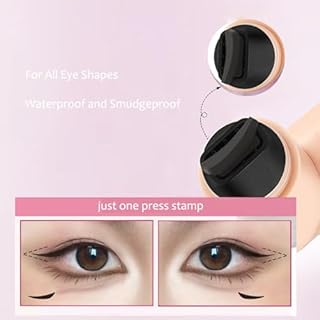 2 Tampons Eyeliner Wing Cat Eye Tampon Liner, Eyeliner Liquide Noir Tampon Eye liner Winged à L'épreuve De L'eau Et De Longue Durée Pour Les Femmes Maquillage Des Yeux