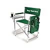 Personalized embroidered sports director chair with side table and storage pockets by picnic time hunter green  urban country home decor