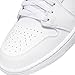 Jordan Mens Air Jordan 1 Mid 554724 136 Triple White-Size 10,White/White-white