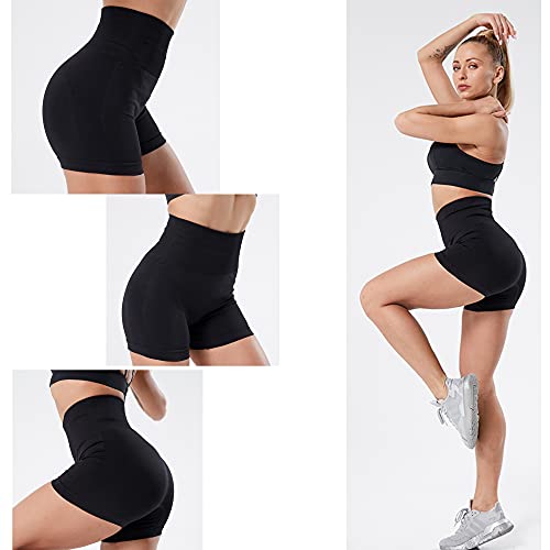 Bemorrun Women's High Waisted Seamless Butt Lifting Shorts For Yoga Mesh Breathable Compression Athletic Gym Workout Shorts #TOP5