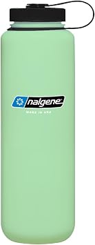 Nalgene 48 oz Wide Mouth Silo Water Bottle, Glow Green