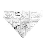 Peanuts Pet Bandana Peanuts Good Ol Charlie Brown Comic Scene Blocks White Black Slip On Collar Bandana Only