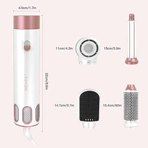 MIEARA 5 in 1 Hair Air Styler, Ionic Hair Dryer Brush Hot-Air Curlers, Multi Hair Styler, Blow Dryer for Fast Drying Straightening Volumizing Curling Styling k-012 の商品画像 6