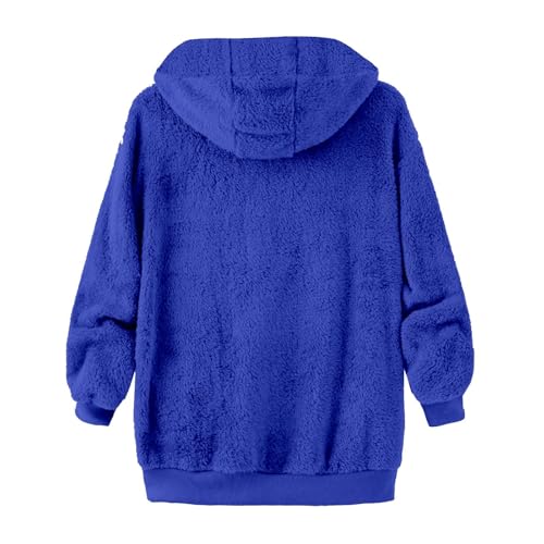 JiXiang Mens Winter Jacket Fuzzy Sherpa Long Sleeve Full-Zip Hooded Sweatshirts Casual Warm Soft Outdoor Fashion Outwear Coat3