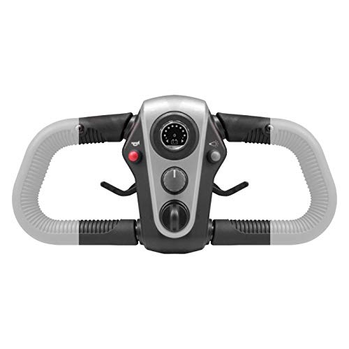 Intermed Scooter Elettrico SC-100 Blue Metallizzato - 4 Ruote, 4 Ammortizzatori, Pieghevole - Adatto Interni/Esterni - Conforme CE