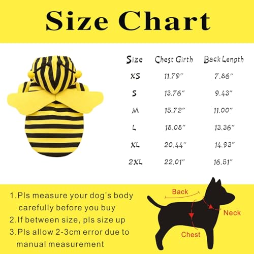 Disfraz de Abeja para Mascotas Idepet X-Small miniatura 7