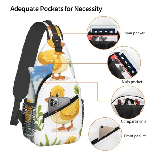 Bolso bandolera para mujer y hombre diseño pato miniatura 4
