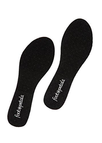 Foot Petals - Sock-Free Saviors con odor control y para llevar sin medias ni calcetines (Negro)