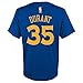 NBA Boys #35 Kevin Durant Golden State Warriors Name & Number T-Shirt, Medium (10-12), Royal