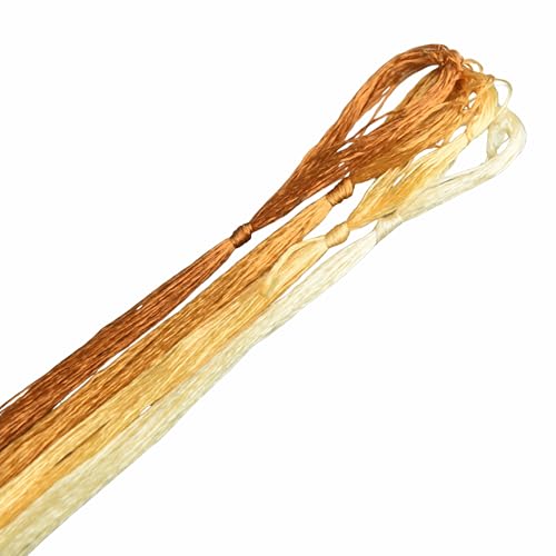 4 Skeins Mulberry Silk Floss Embroidery Thread Floss-Cross Stitch Threads China Silk Woven Jewelry Threads DIY Sewing Kits (13)