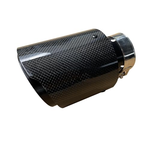 Tuyau d'échappement en fibre de carbone véritable pour une finition de voiture haut de gamme