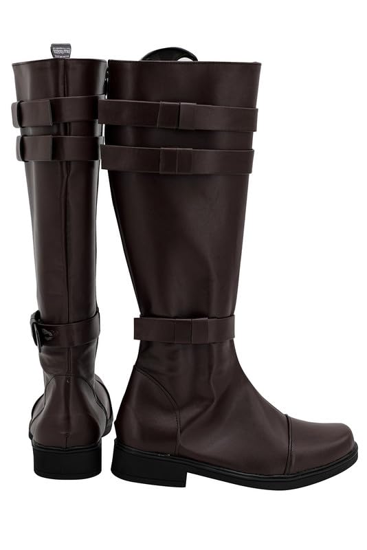 Krieger Anime Halloween Karneval Schuhe Cosplay Lange Stiefel Herren