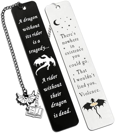 LParkin 3PCS Bookish Merch Fourth Wing & Throne Of Glss Dragon Acrylic Bookmarks For Men Unique Dragon Bookmark Collection Bookish Gifts For Book Lovers Page Markers For Bookworms - View #5