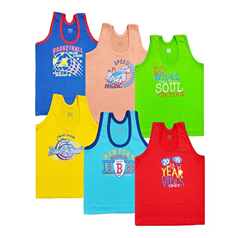 Image of BABA AND BABY Cotton Printed Vest baniyan for Baby Summer wear Sleeveless for Kids