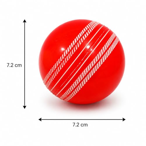 Image of I-10 Rubber Cricket Ball for Practice and Training | Synthetic Rubber Cricket Ball | High Bounce Cricket Practice Ball | Indoor Outdoor Use | Durable Cricket Coaching Ball | 110-120 g | Pack of 6