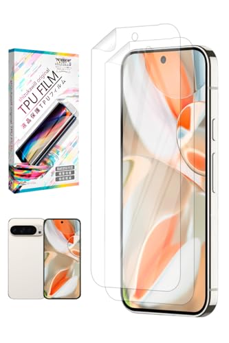 �V�Y�J�E�B�� Google Pixel 10 Pro XL / 9 Pro XL �ی�t�B���� �t�B���� TPU�t�B���� �t���ی�t�B���� 2������