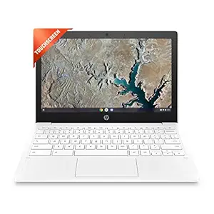 HP Chromebook MediaTek Kompanio 500 11.6 inch (29.5 cm) HD, Anti -Glare, Touchscreen Laptop(4 GB LPDDR4/64 GB EMMC Storage/Chrome OS/Dual Speakers/Snow White/1.07 Kg)-11a-na0006MU