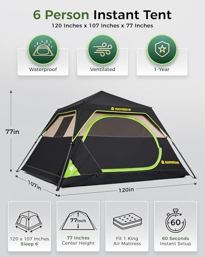 Instant Pop Up Camping Tent 8-Person