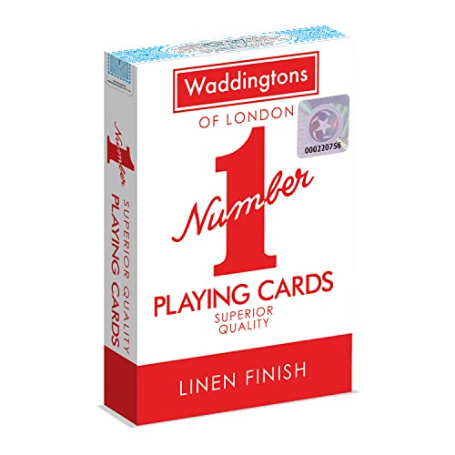 Waddingtons Number 1 Spielkarten Original Rot & Blau Edition - Original Rot & Blau Deck Spielkarten - Klassische Kartenspiel für Poker - Farbe kann variieren - 1+ Spieler ab 6+ Jahren
