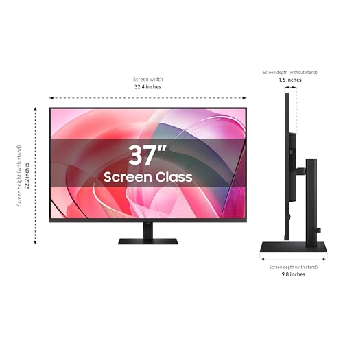 Image of Samsung LS37D700EANXZA 37 Inch ViewFinity 4K UHD HDR10 High Resolution Monitor with 2 Year Amber Protection Plan (2025)