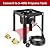 12FT QCC1 Low Pressure Propane Regulator with Hose, Universal Propane replacement Hose with Regulator for LP Gas Grills, Heaters, Fire Pits, 3/8 Inch Female Flare