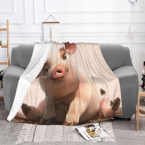 Couverture en flanelle animaux mignons 200x150cm plaid canapé lit - 4