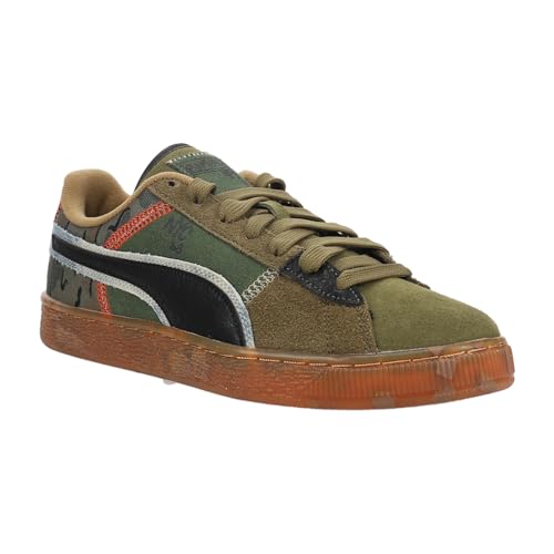 PUMA Mens Suede Peace and Love Flagship Camo Lace Up Sneakers Shoes Casual - Green - Size 7.5 M2