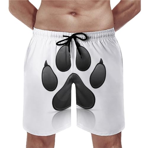 Shorts de bain homme empreintes d'animaux maillot de bain séchage rapide swim trunk S