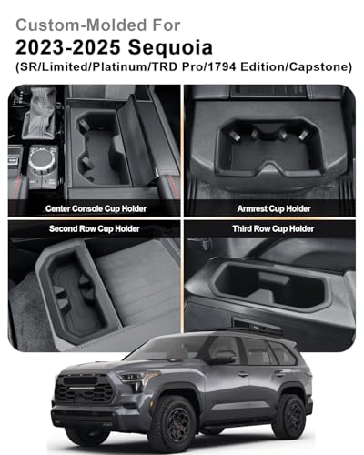 Set de 5 portavasos para Toyota Sequoia 2023-2026 miniatura 3