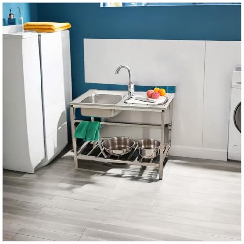 Fregadero portátil para exterior con escurridor ideal para barbacoas 5
