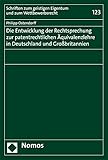  Die Entwicklung der Rechtsprechung zur patentrechtlichen Äquivalenzlehre in Deutschland und Großbritannien (Schriften zum geistigen Eigentum und zum Wettbewerbsrecht 123)