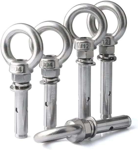 Pernos de tornillo de expansión, tapones de fijación, manguito de perno, pernos de anclaje, tuercas de tornillos, perno de ojo de expansión de hormigón de anclaje de manguito Gancho de artefacto de in